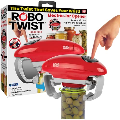 EMSON RoboTwist Electric Jar Opener Automatic Hands-Free Kitchen Gadget