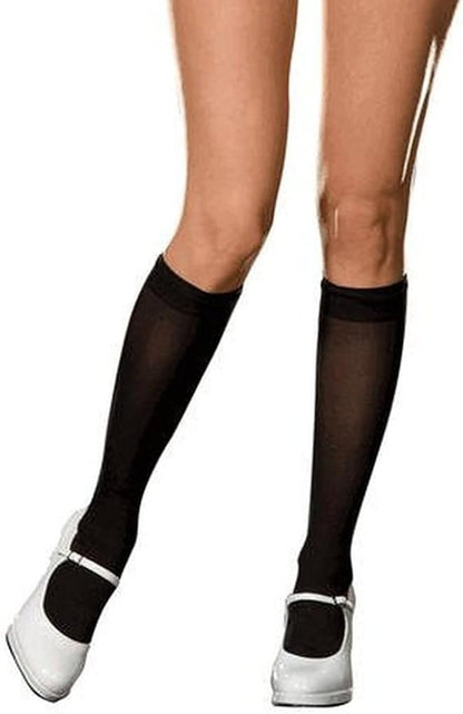 FR WMN KNEE HIGH SS BLACK 2PK