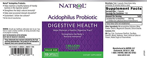 NATROL ACIDOPHILUS,100MG