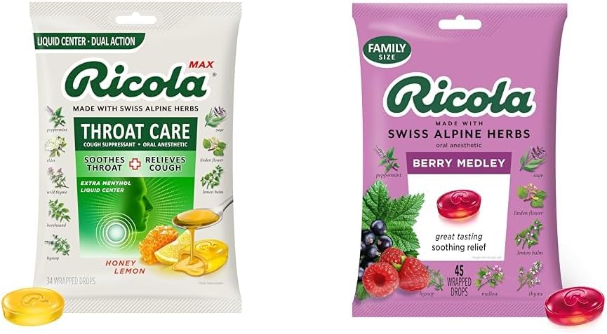 RICOLA BAG MAX THROAT CARE CHRY DRP 34CT