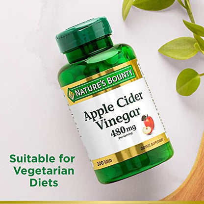 APPLE CIDR VNGR 480MG TAB 200CT NAT BNTY