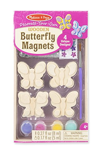 Melissa & Doug Created by Me! Wooden Butterfly Magnets Craft Kit