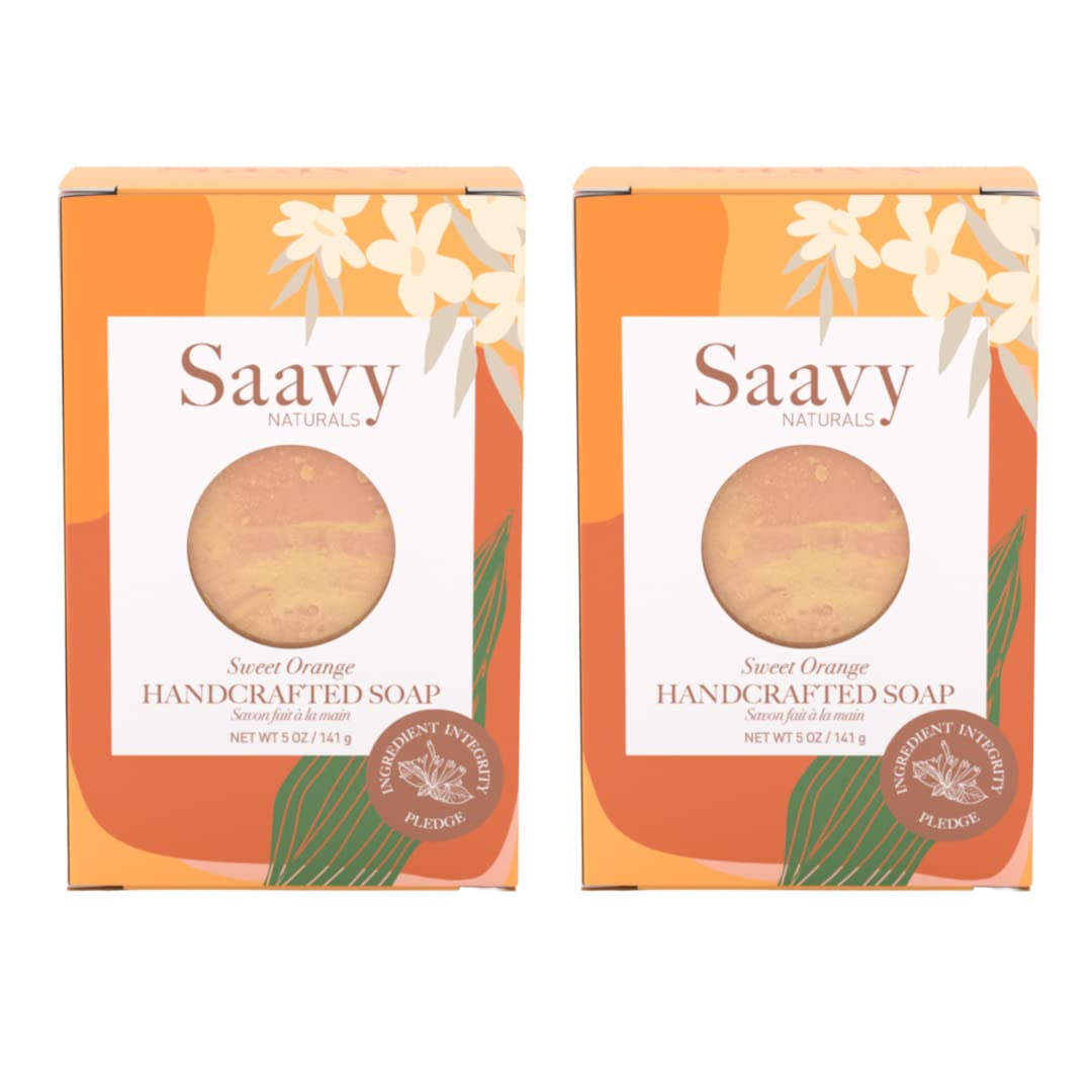 SAAVY NATURALS SOAP,HNDCRFTD,SWT ORANGE