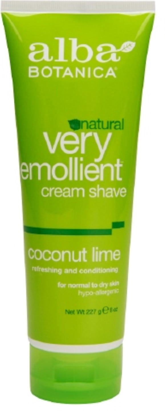 ALBA BOTANICA CREAM SHAVE,COCONUT LIME