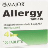 ALLERGY 4MG TABLET 100CT MAJOR