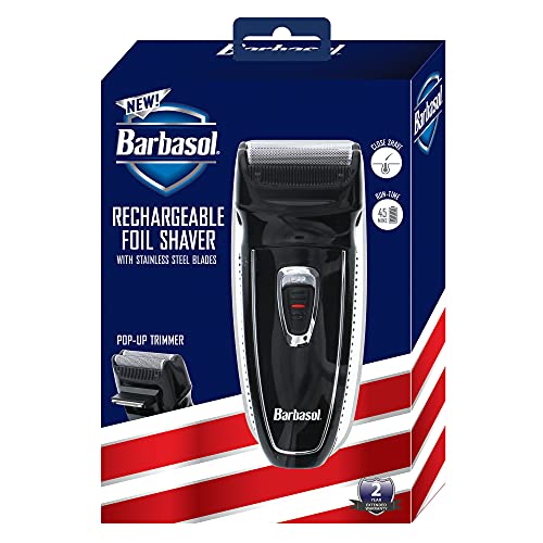 Barbasol Shaver Foil With Pop- Up Trimmer Rechargeable