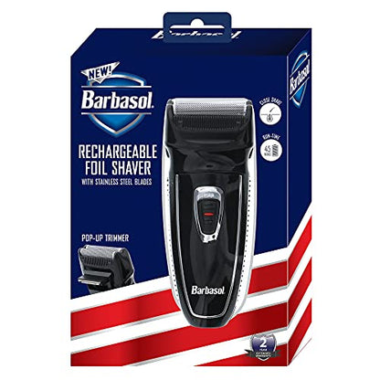 Barbasol Shaver Foil With Pop- Up Trimmer Rechargeable