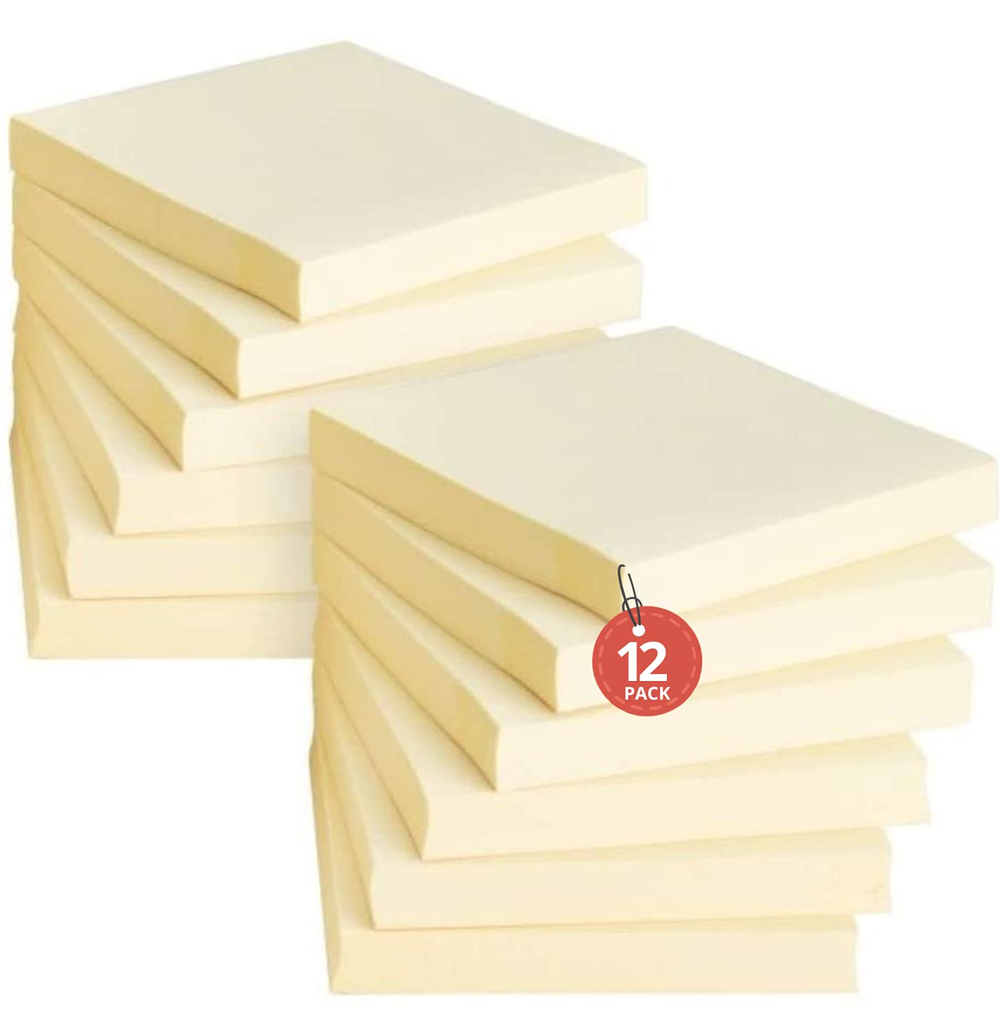 CLi Sticky Notes, 3" x 3" - Yellow, 4 pads