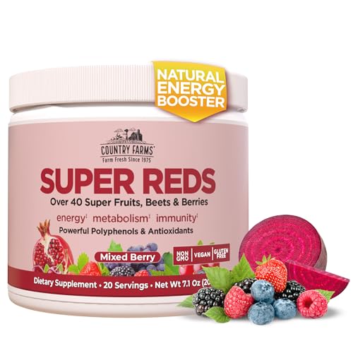 COUNTRY FARMS SUPER REDS PWDR,MIX BERRY