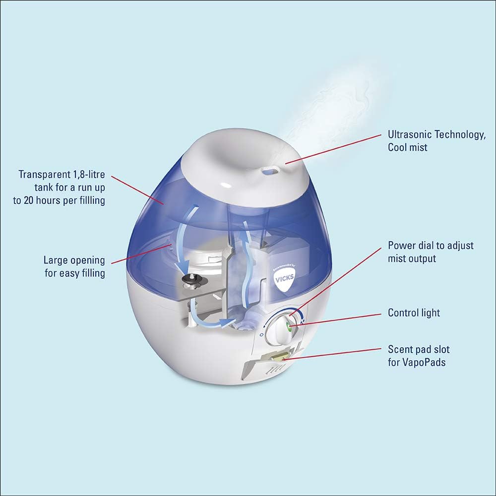 HUMIDIFIER VUL530 COOL MST 1/2 GAL VICKS