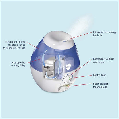 HUMIDIFIER VUL530 COOL MST 1/2 GAL VICKS