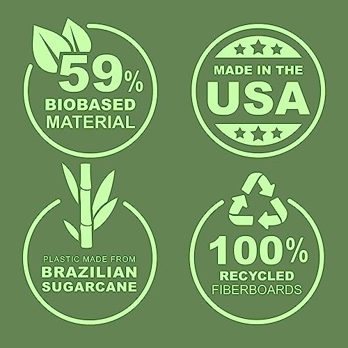 samsill Earth's Choice Plant Based View Binder - White, 1.5"