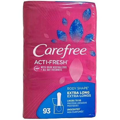 CAREFREE XLONG ACTI-FRESH PAD 8X36CT
