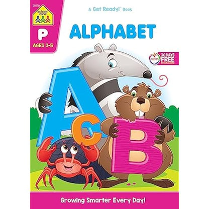 School Zone Alphabet Preschool Workbook for Ages 3-5