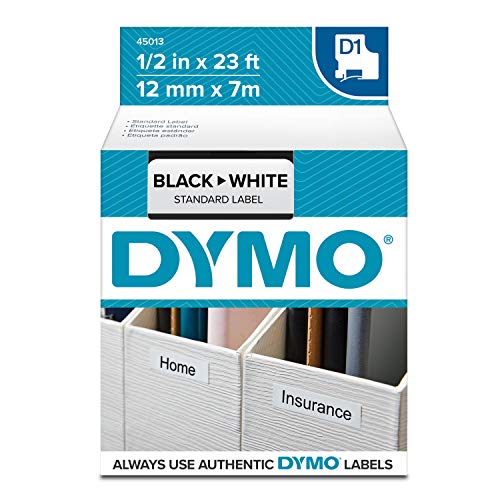 DYMO Authentic Standard D1 Labeling Tape - White