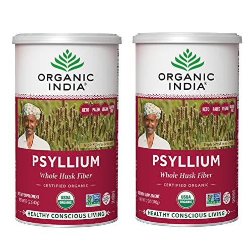 ORGANIC INDIA PSYLLIUM HSKS,OG2,CANISTR