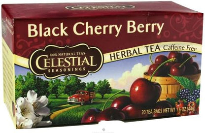 CELESTIAL SEASONINGS HERB TEA,BLK CHERRY BERRY