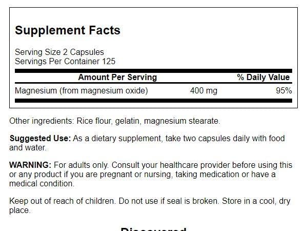 NT MAGNESIUM CW 200MG 60 GMM RASP