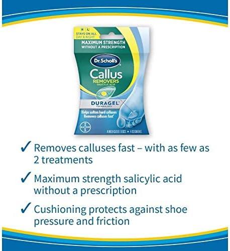 Dr. Scholls Callus Removers 4 Cushions - 4 Medicated Discs