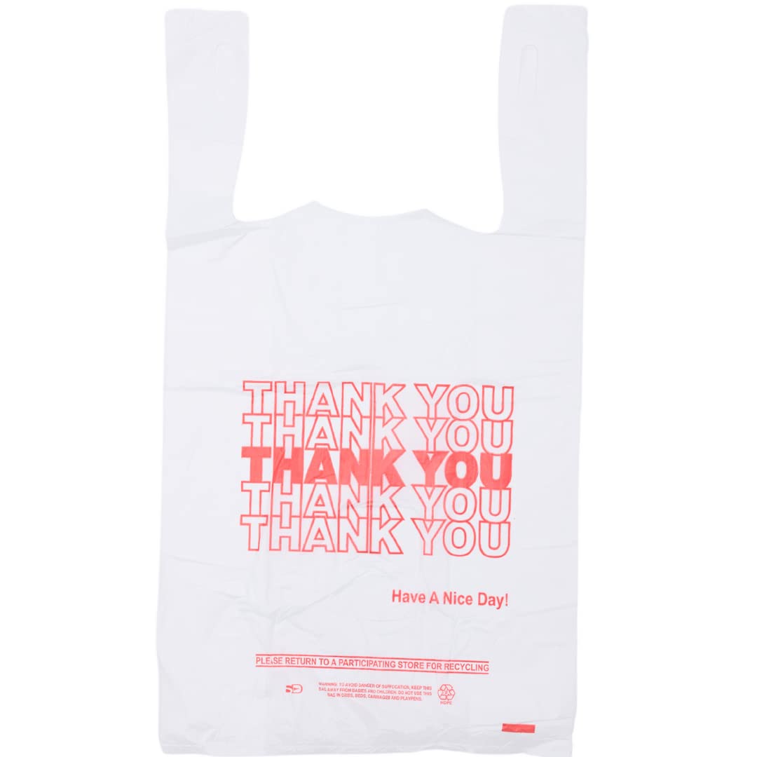 BAG PLASTIC T-SHIRT THANK YOU 1000CT ACT