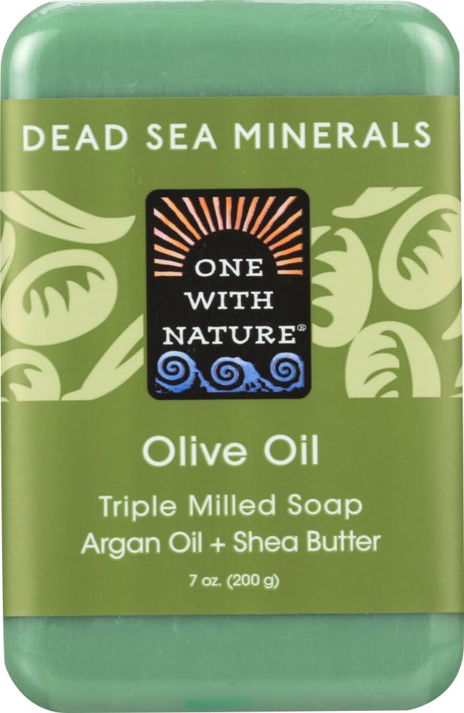 ONE WITH NATURE DEAD SEA BAR SOAP,OLIVE