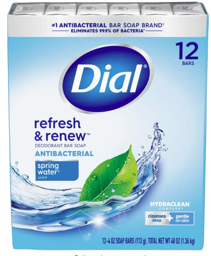 Dial Bar Soap Spring Water 4oz 8 Count