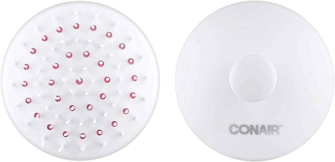 CONAIR Scalp Care Massager Treatment and Detangle Brush - White