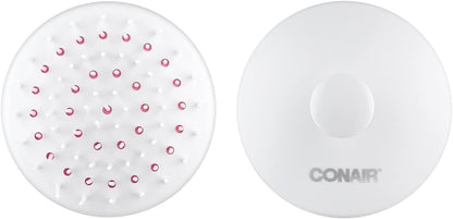 CONAIR Scalp Care Massager Treatment and Detangle Brush - White
