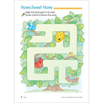 School Zone Preschool Basics Workbook for Ages 3-5