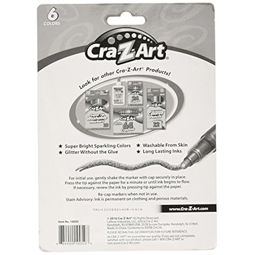 Cra-Z-Art Glitter Colored Pencils, 8 Count