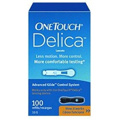 ONETOUCH DELICA PLUS LANCET 33G 100CT