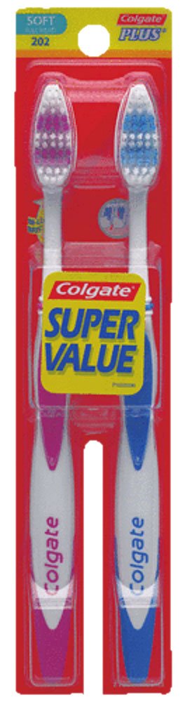 COLGATE PLUS MANUAL T/B ADULT FH MED 42M