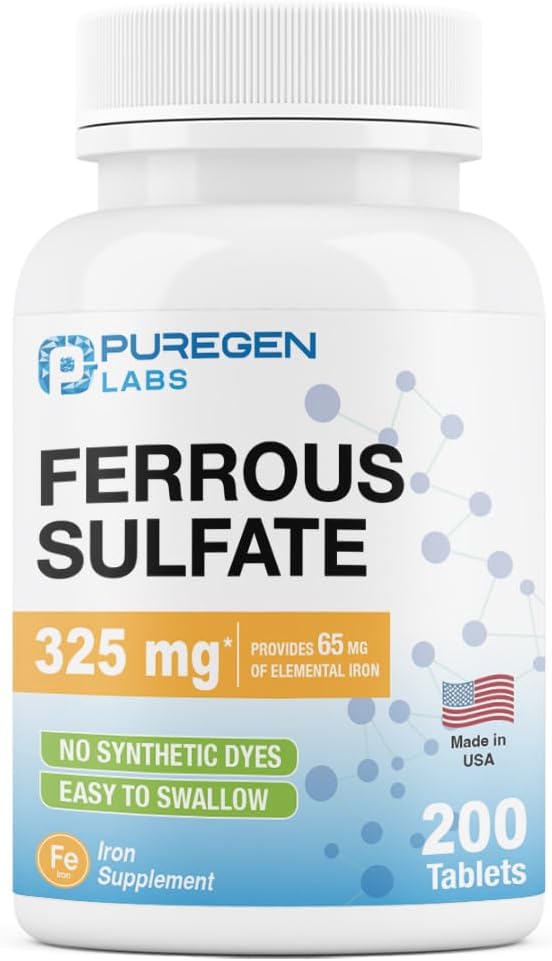 IRON SULFATE 65MG EC TABLET 100CT WINDML