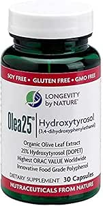 LONGEVITY BY NATURE OLEA25,HYDROXYTRYROSOL