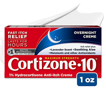 CORTIZONE-10 OVERNIGHT ITCH CREME 1OZ