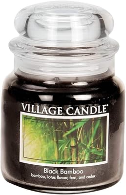 Village Candle Medium Bowl Candle - Black Bamboo
