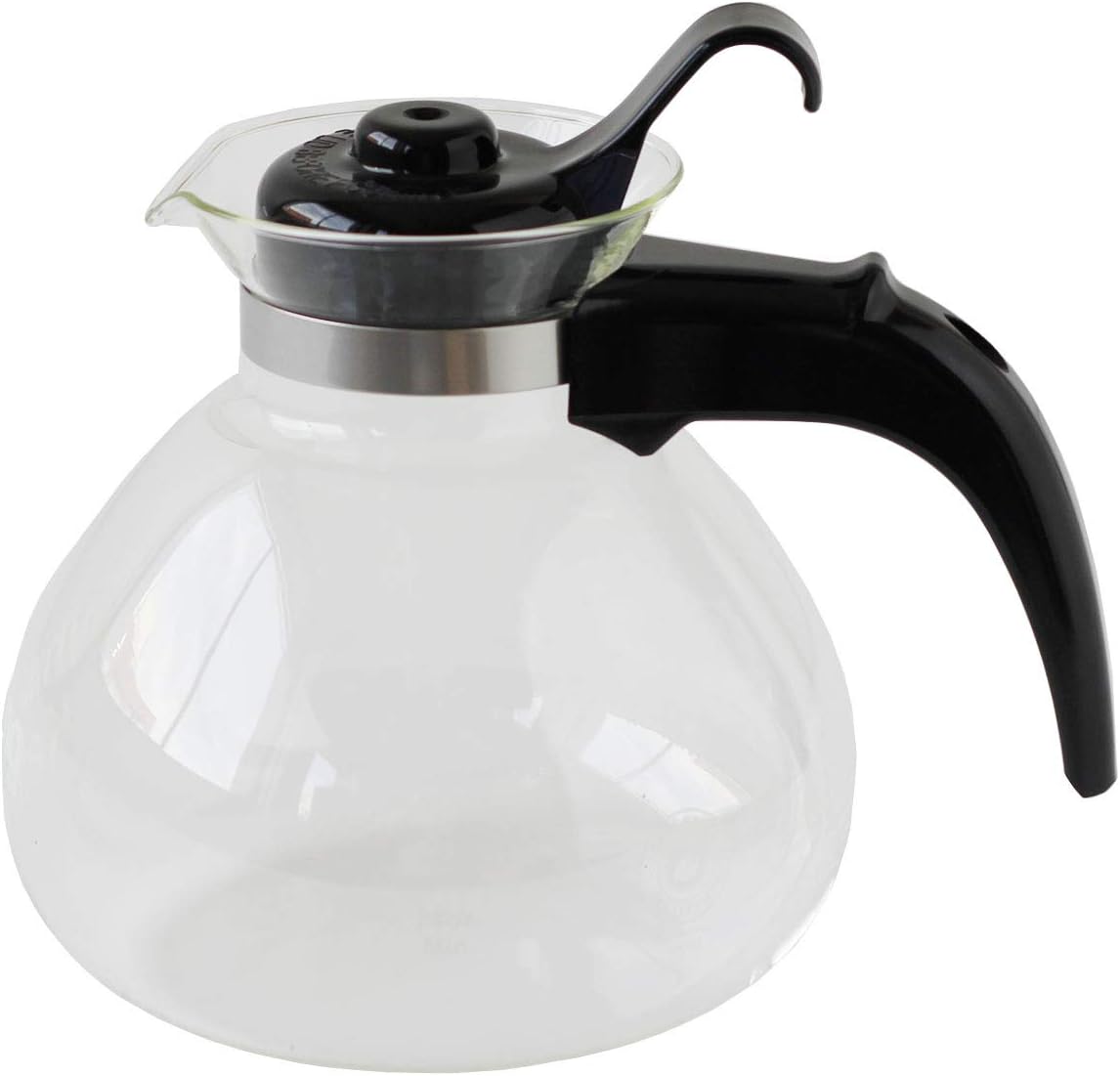 GLASS STOVETOP WHISTLE KETTLE