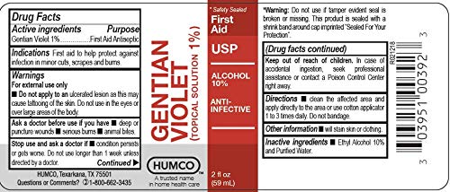 GNP GENTIAN 1% VIOLET LIQ 2 OZ