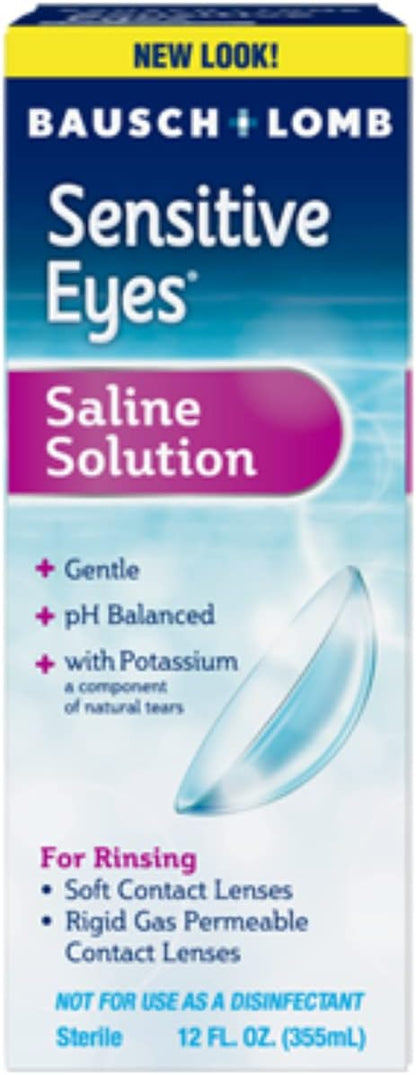BAUSCH+LOMB SENS EYES+SALINE 12OZ