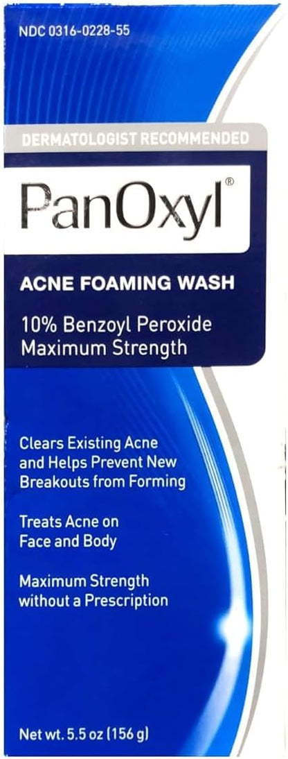 PANOXYL ACNE FOAMING WASH 10% 5.5OZ