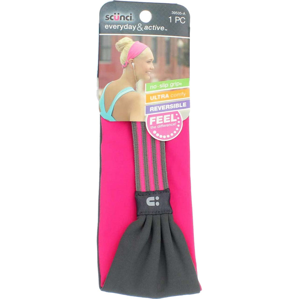 scünci Everyday & Active No-Slip Grip Reversible Headband - Assorted Colors