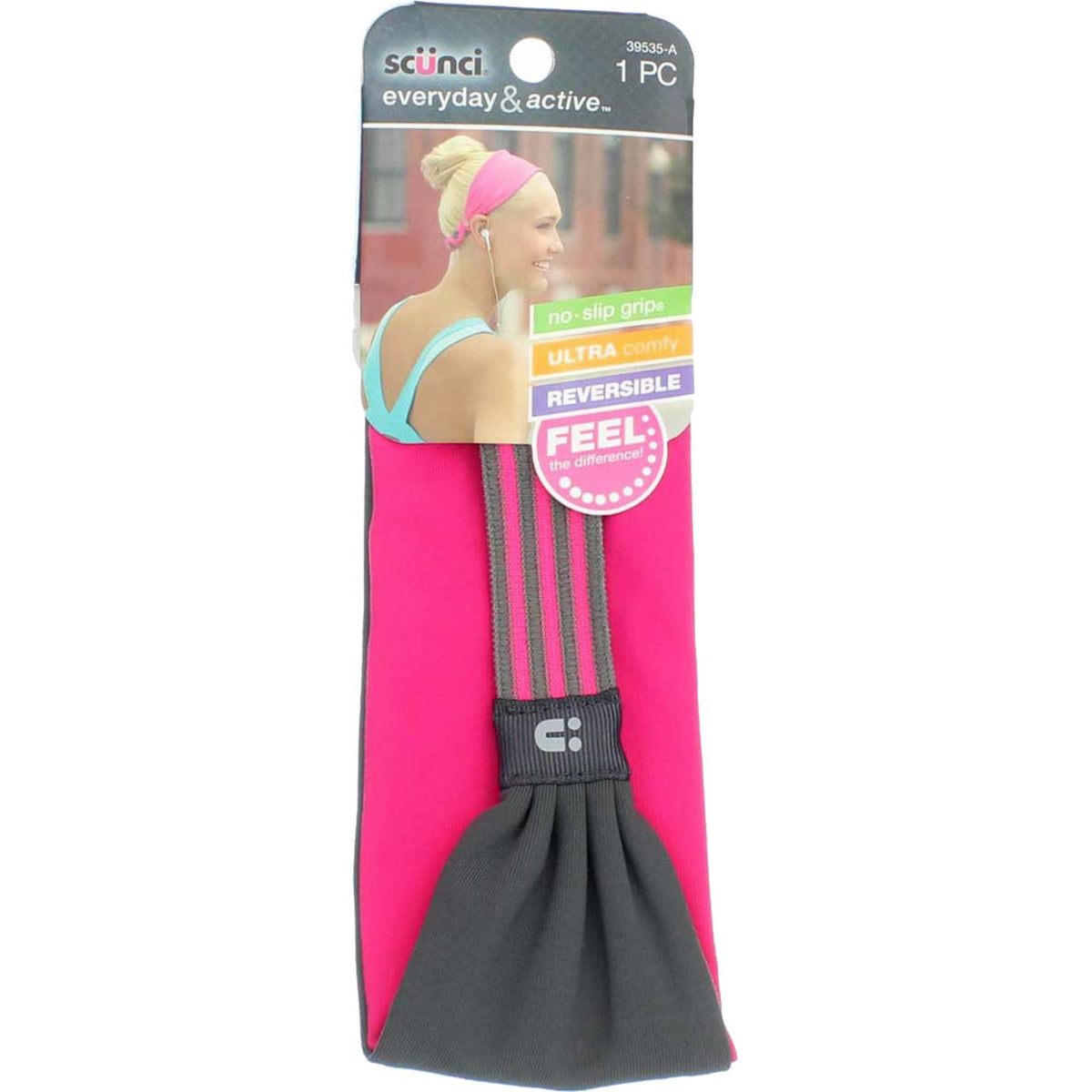 scünci Everyday & Active No-Slip Grip Reversible Headband - Assorted Colors