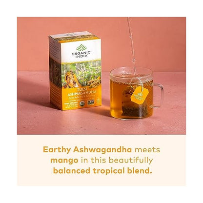 100% Organic Tulsi Immune Breathe Tea; Cooling Cardamom