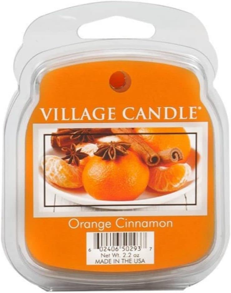 Village Candle Wax Melts Flameless Fragrance - Orange Cinnamon