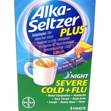 ALKA-SELTZER PLUS SEV CLD/FLU NIGHT 6CT