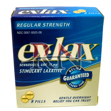EX-LAX TB 15MG 8