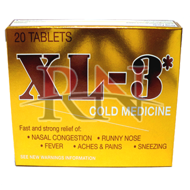 XL-3 COLD MEDICINE EXTRA  12CT