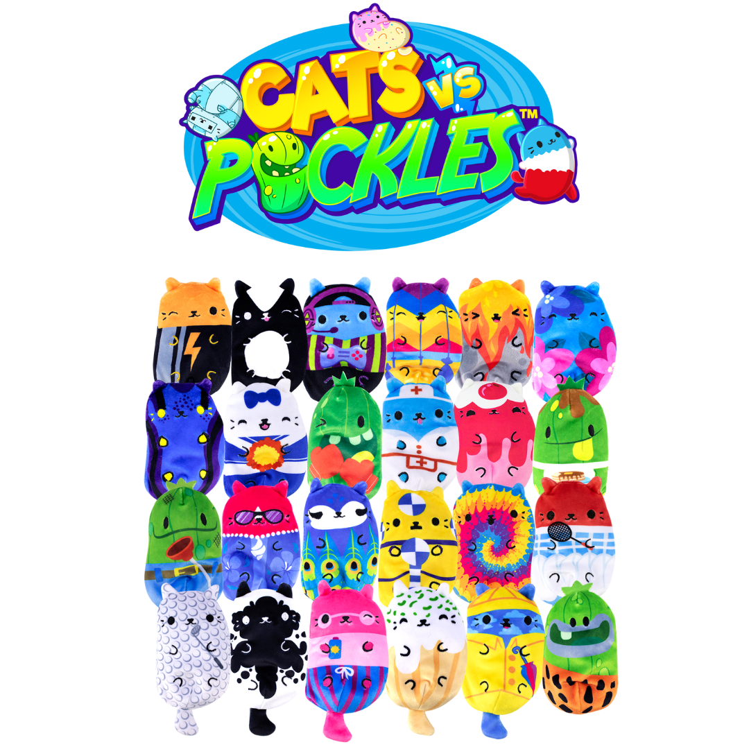 Cats vs Pickles 4 Inch Plush Mystery Bag, Assorted