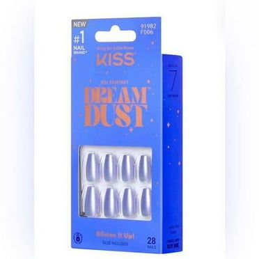 KISS Gel Fantasy Dreamdust Fake Nails - Champagnes
