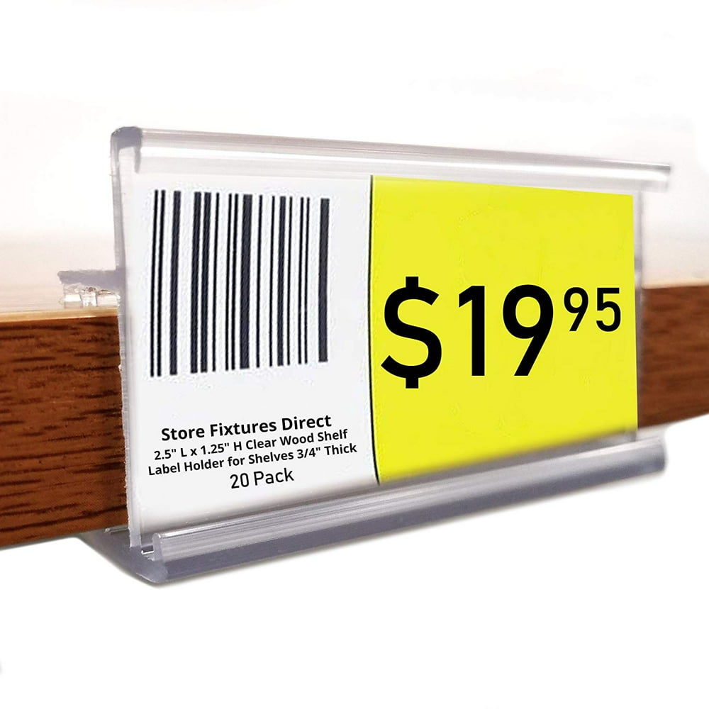 LABEL HOLDER 12" CLEAR DS